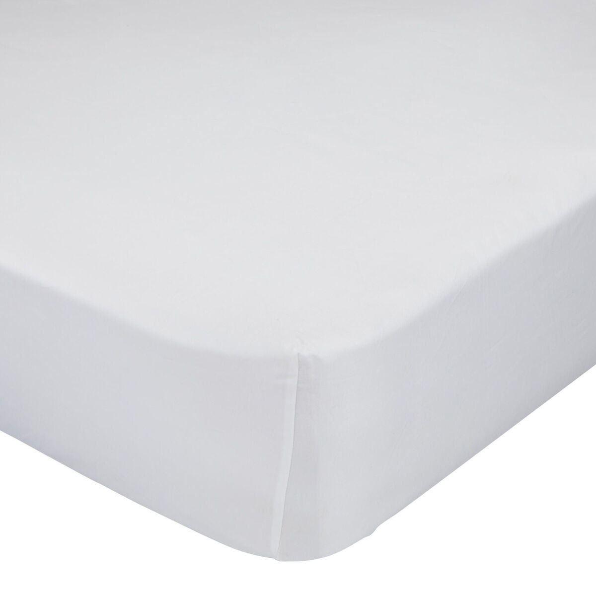Montert bunntrekk HappyFriday BASIC Hvit 105 x 200 x 32 cm